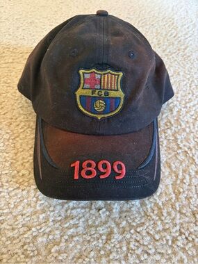 Travis Scott x FC Barcelona Black Baseball Cap with 1899 Embroidery